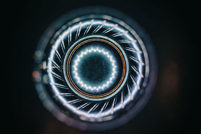 Directly above shot of electric light