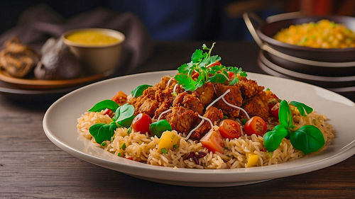 Close-up of food in bowl on table