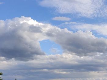 Low angle view of clouds in sky