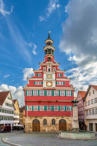 Old town hall is the most beautiful building in esslingen am neckar, germany. back view