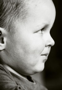 Close-up of young man looking away