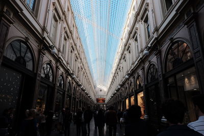 Panoramic view of people in city