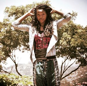 Portrait of young woman