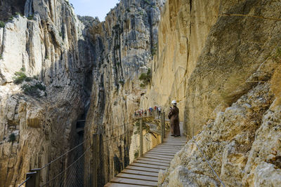 Gorge of the gaitanes in ardales, malaga, spain