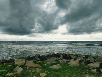 Scenic view of sea against sky