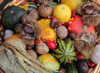 Close-up of various vegetables