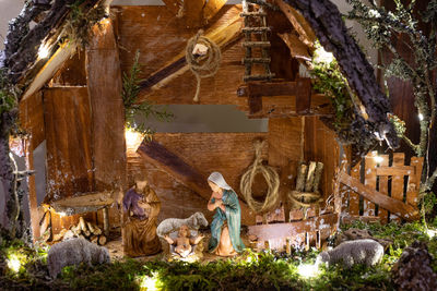 Italian traditional presepio or presepe