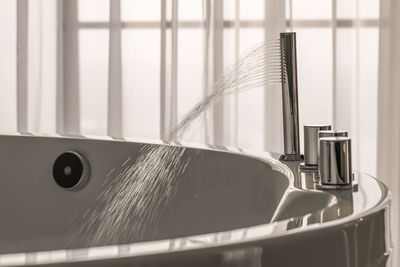 Close-up of bathroom at home