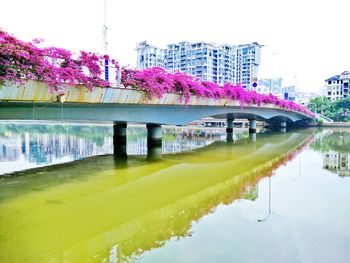 View of bridge over canal