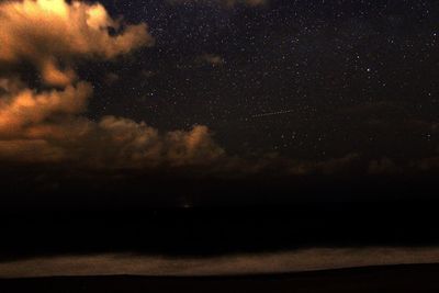 Low angle view of stars in sky