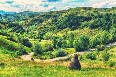 Scenic view of landscape against sky