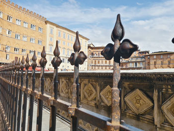 Low angle view of a sculpture