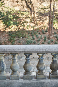 Close-up of wooden fence