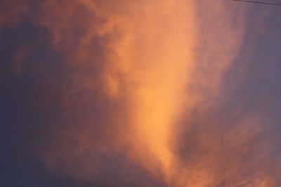 Low angle view of sky at dusk