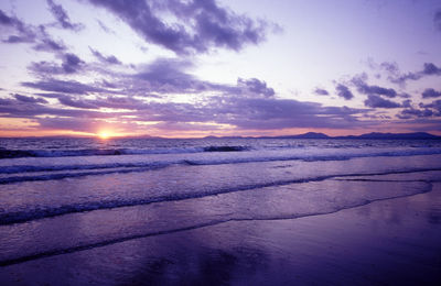 Scenic view of sunset sky