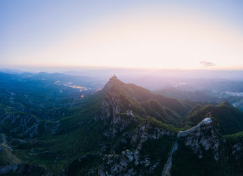 Scenic view of landscape against clear sky