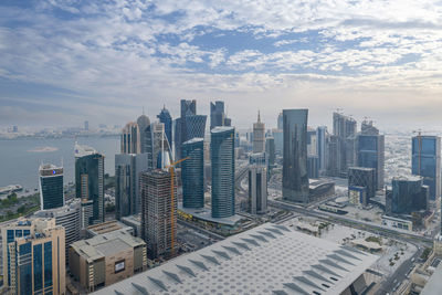 Doha skyline, business and financial hub west bay doha