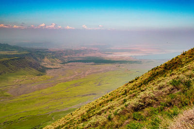 Scenic view of landscape against sky