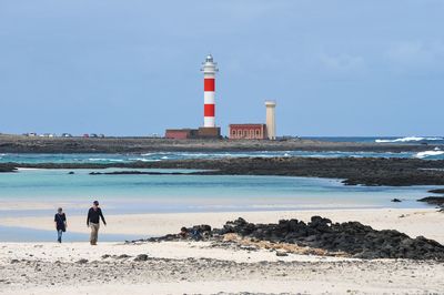 Lighthouse on beach