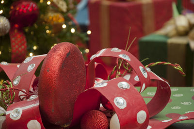 Close-up of christmas tree