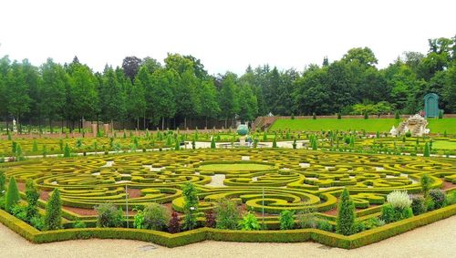 Scenic view of park against sky