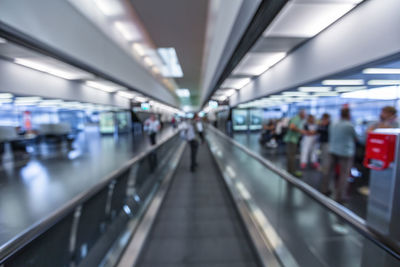 People walking in airport