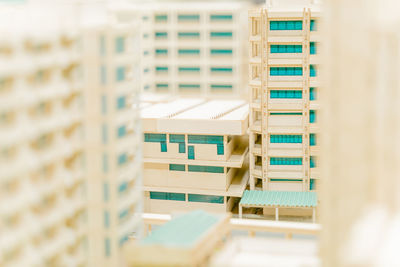 Building models that are about to be constructed in the big city.
