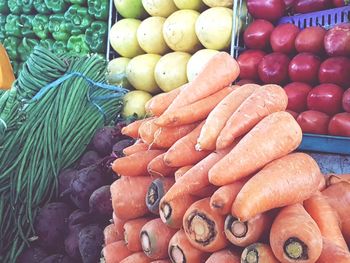 Vegetables for sale in market