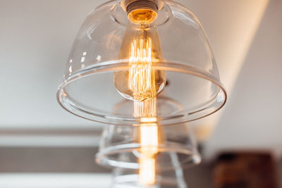 Pendant lamp with edison bulb