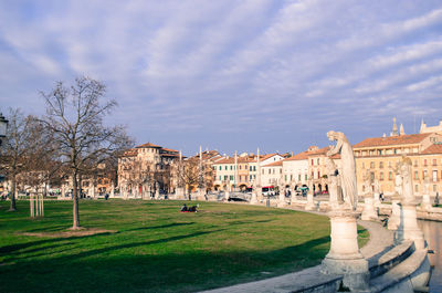 View of historic building against cloudy sky