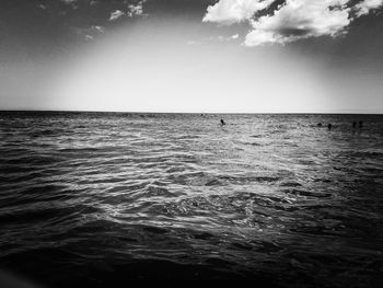Scenic view of calm sea against sky