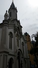 Low angle view of church against sky