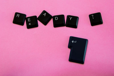 Close-up of text on black background