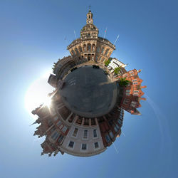 A 360 degree view of the cornhill in ipswich, uk
