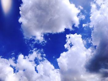 Low angle view of clouds in sky