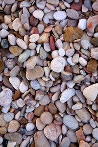 Full frame shot of pebbles