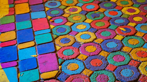 Full frame shot of multi colored pattern