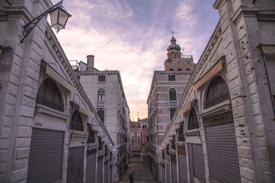 Low angle view of buildings against sky