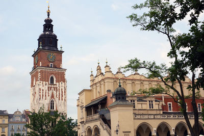 Low angle view of historic building against sky