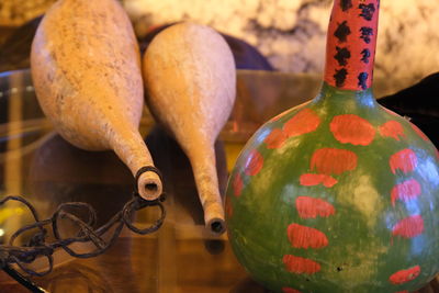 Close-up of fruits on table