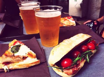 Close-up of served food