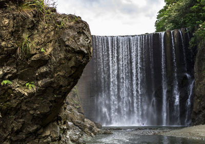 Scenic view of waterfall