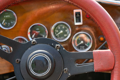 Close-up of vintage car