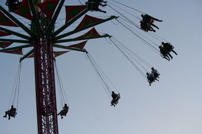 Low angle view of ferris wheel against sky