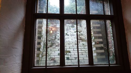 Glass window of house