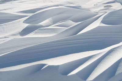 Low angle view of snow covered mountain