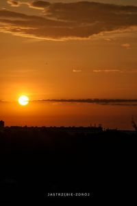 Scenic view of silhouette landscape against sky during sunset