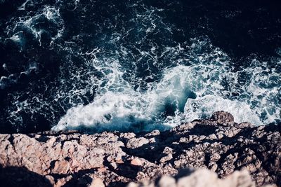 Full frame shot of sea waves
