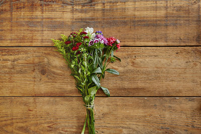 Close-up of flowering plant on table