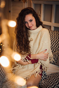 Portrait of smiling young woman